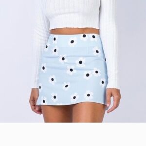 Princess Polly Blue Pencil Mini Skirt Size 4 Nwot New